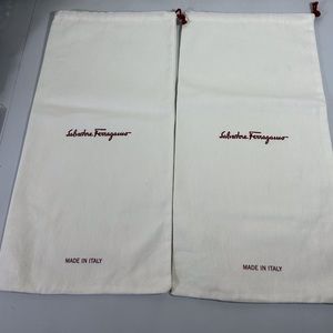 Salvatore Ferragamo Dust Bag Set of 2 Sz. 8” X 16”